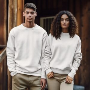 White Oversized Sweatshirt