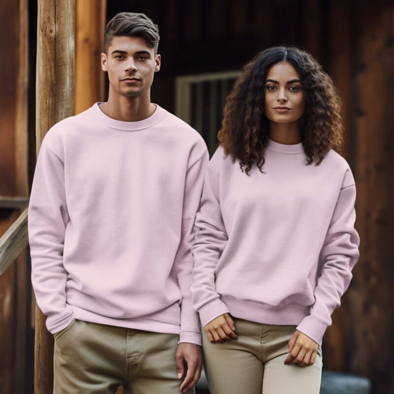 Light Pink Oversized Sweatshirt