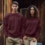 Maroon Oversized Sweatshirt