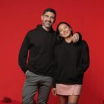 Regular Hoodie - Black Unisex Regular Fit Hooded Sweatshirt