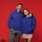 Regular Hoodie - Blue Unisex Regular Fit Hooded Sweatshirt