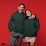 Regular Hoodie - Green Unisex Regular Fit Hooded Sweatshirt