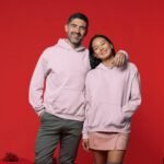 Regular Hoodie - Light Pink Unisex Regular Fit Hooded Sweatshirt