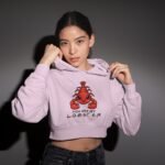 You Are My Lobster Pink Women Crop Hoodie