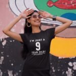 I'm Just a 9 Year Old - Woman Round Neck T-shirt