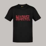 men red Marvel Negative Space Logo - Round Neck Men T-shirt