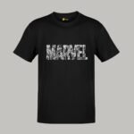men white Marvel Negative Space Design - Round Neck MEN T-shirt