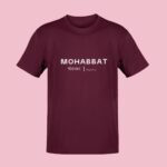 Mohabbat – Round Neck Men T-shirt