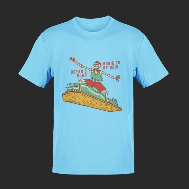 Skeleton Music To My Soul,Chirpyy,summer tshirt men