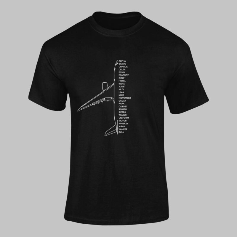 Aviation Phonetic Alphabet – Unisex T-shirt