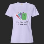 Lavendar women Uno How Much I Love You