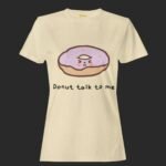 Beige women Donut talk to me